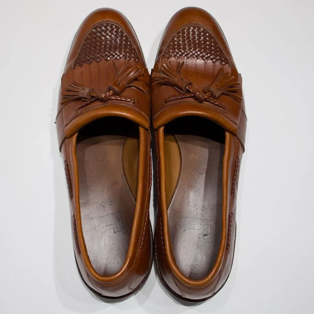 Allen Edmonds Cody Brown Leather Tassel Loafer Made in USA Men Size 11.5A Narrow
